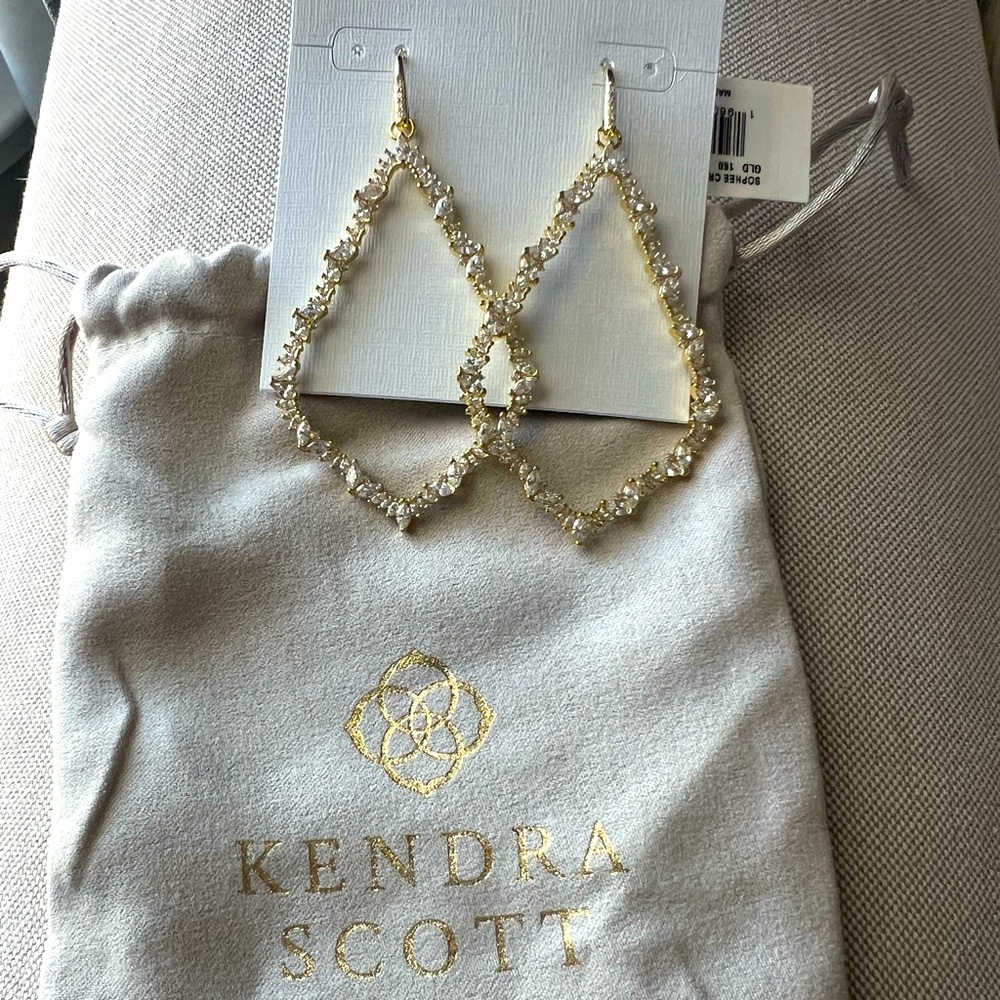 Kendra Scott Sophee  Drop Earrings with Crystal Accents
